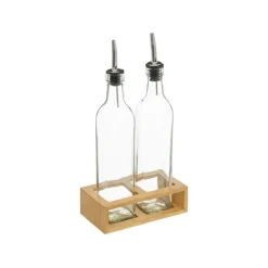 2 bouteilles huile & vinaigre 16cm