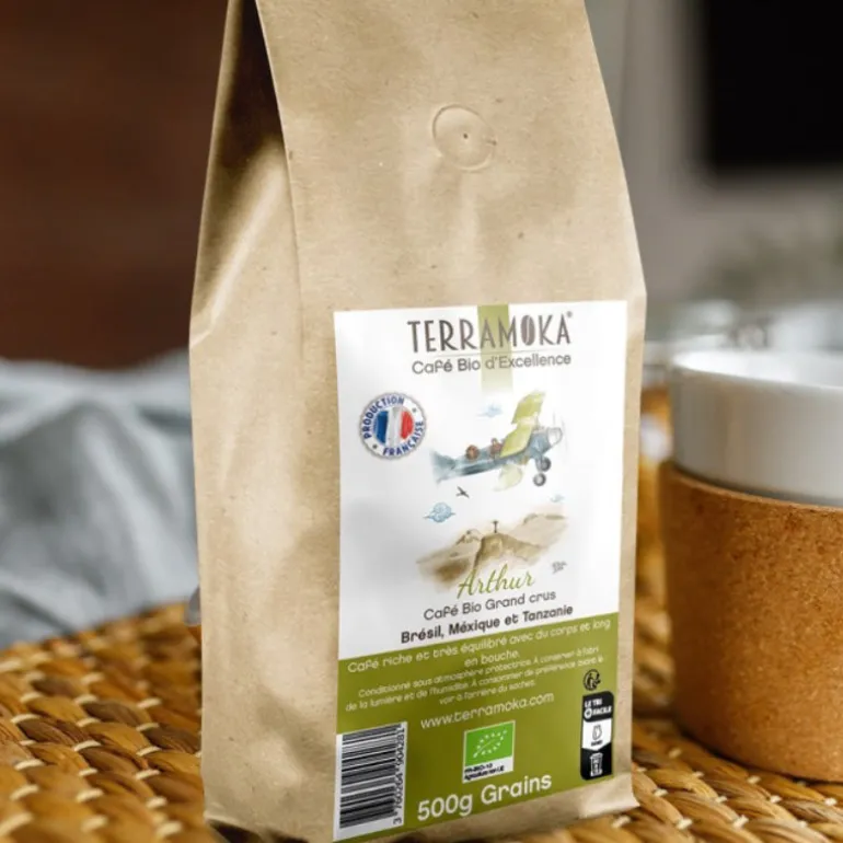 Café en grains bio 500g Arthur Terramoka