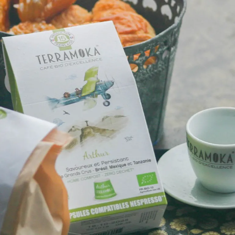Capsules de café bio compostables 15 Arthur Terramoka