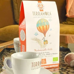 Capsules de café bio compostables 15 Mademoiselle Adele Terramoka