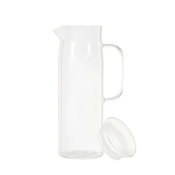 Carafe et couvercle en verre 1,2L