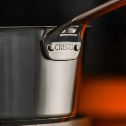 3 casseroles en inox brossé 1826