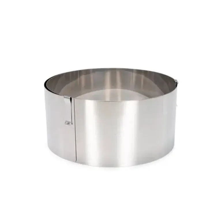 Cercle à pâtisserie inox extensible