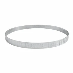 Cercle à tarte perforé inox 26x2 cm Gobel