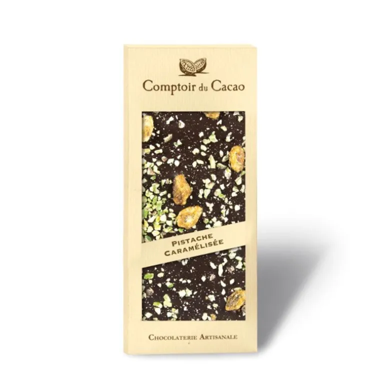 Chocolat noir Pistache Caramélisée