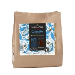 Chocolat pâtissier noir Caraïbe 66% 1 kg Valrhona