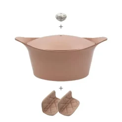Cocotte personnalisable 24 cm rose Cookut