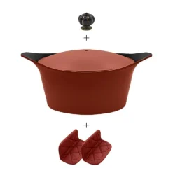 Cocotte personnalisable 24 cm rouge Cookut