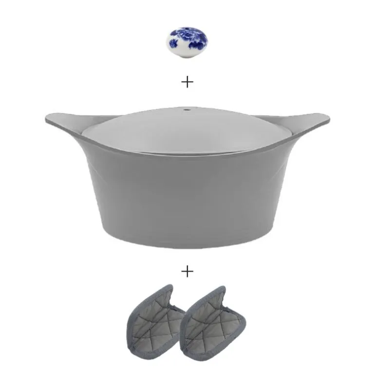 Cocotte personnalisable 28 cm grise Cookut