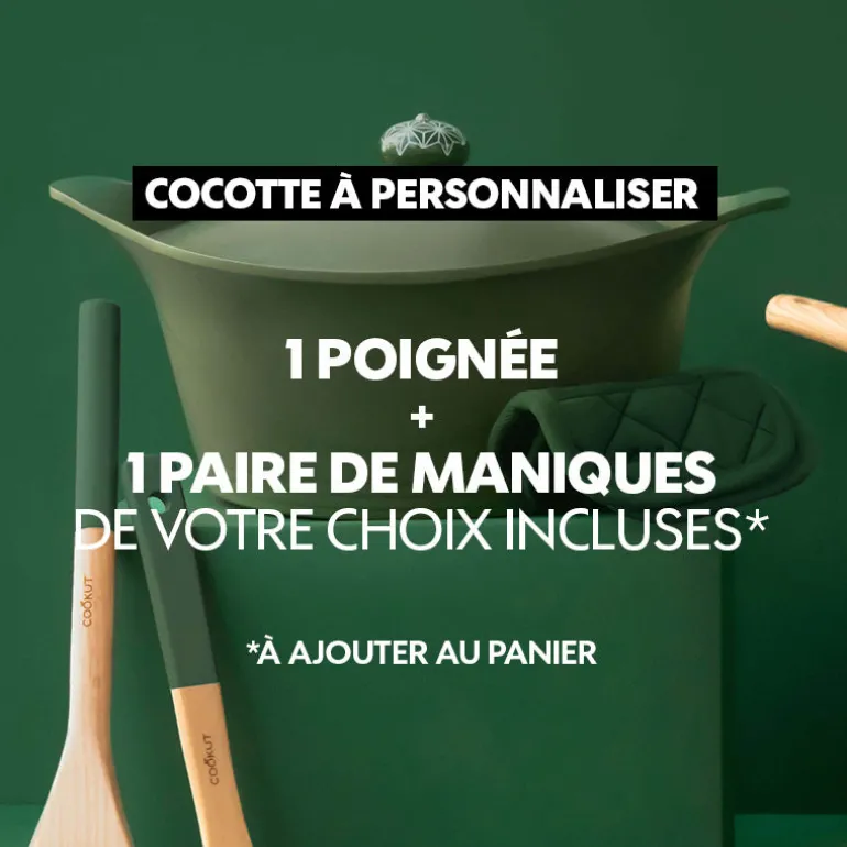 Cocotte personnalisable 24 cm fougère Cookut