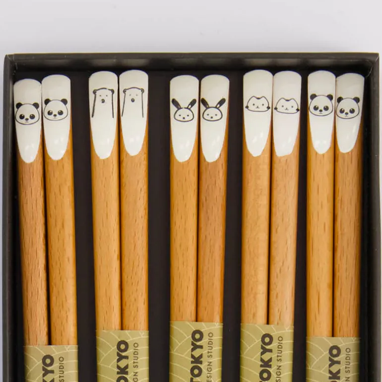 Coffret 5 baguettes animaux