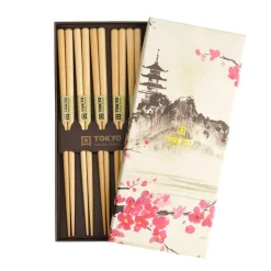 Coffret 5 baguettes bois Brown Tokyo Design