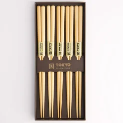 Coffret 5 baguettes bois Brown Tokyo Design