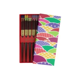 Coffret 5 baguettes multicolores