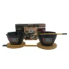 Coffret 2 bols et baguettes kawai