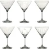 Coffret 6 coupes à cocktail Graphik