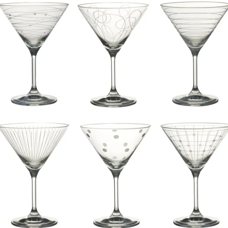 Coffret 6 coupes à cocktail Graphik