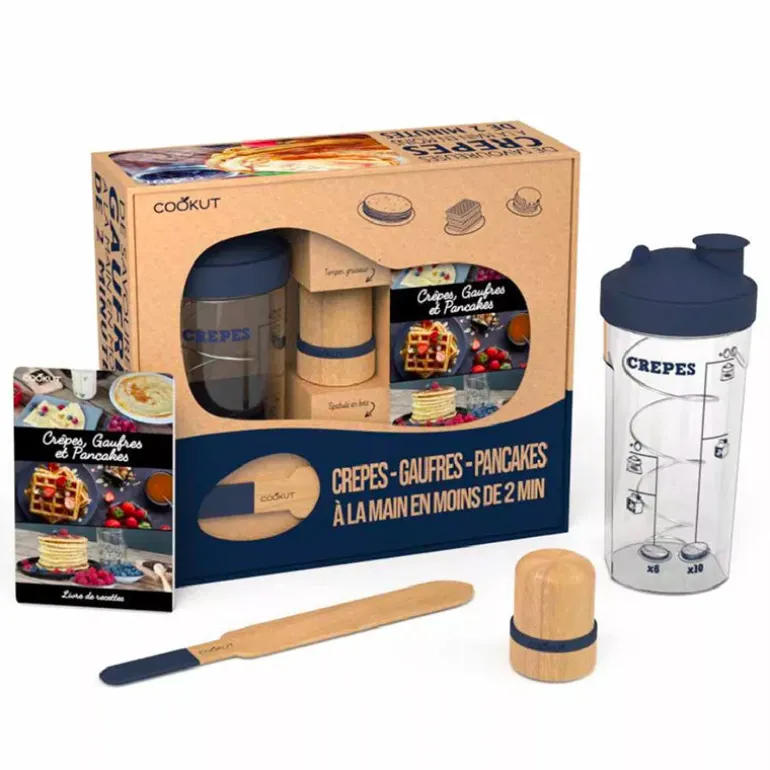 Coffret à crêpes bleu Miam Factory Cookut