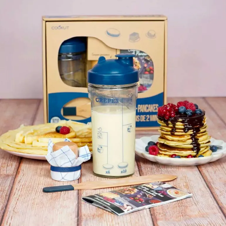 Coffret à crêpes bleu Miam Factory Cookut