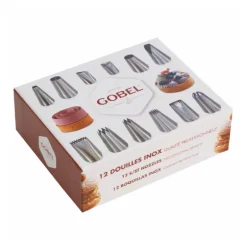 Coffret 12 douilles professionnelles en acier Gobel
