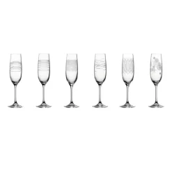 Coffret 6 flûtes à champagne CASELL
