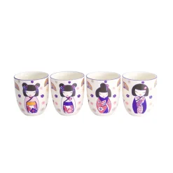 Coffret 4 gobelets Kawaii Maiko