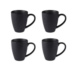 Coffret 4 mugs BLACK MAT 35cl