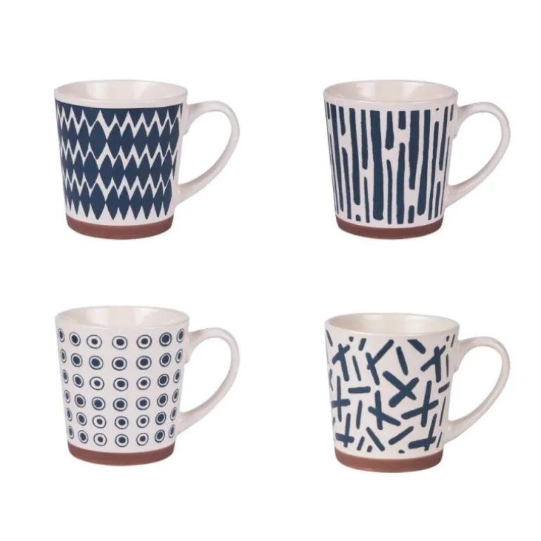 Coffret 4 mugs FIDJI 34cl