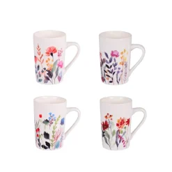 Coffret 4 mugs FLOR 35cl