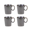 Coffret 4 mugs Liv bleu 35cl