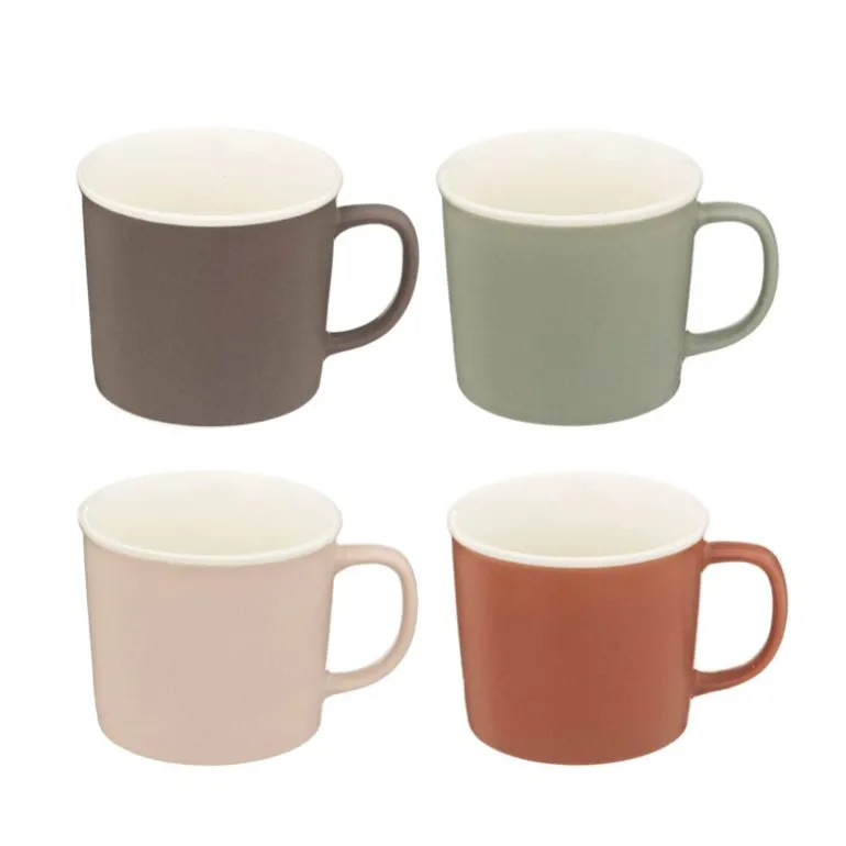 Coffret 4 mugs tendance 38cl