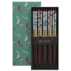 Coffret 5 pièces baguettes poisson rouge