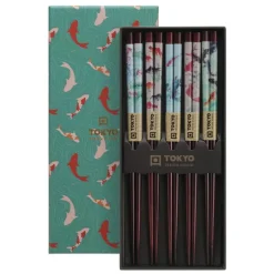 Coffret 5 pièces baguettes poisson rouge