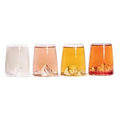 Coffret 4 shooters design 6,5cl Topographic Alaskan Maker