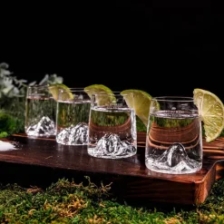 Coffret 4 shooters design 6,5cl Topographic Alaskan Maker