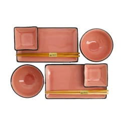 Coffret à sushis 2 pers. Glassy Rose Tokyo Design