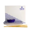 Coffret à sushis 6 pièces Nippon Bleu Tokyo Design