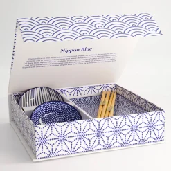 Coffret à sushis 6 pièces Nippon Bleu Tokyo Design
