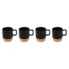 Coffret 4 tasses céramique bambou