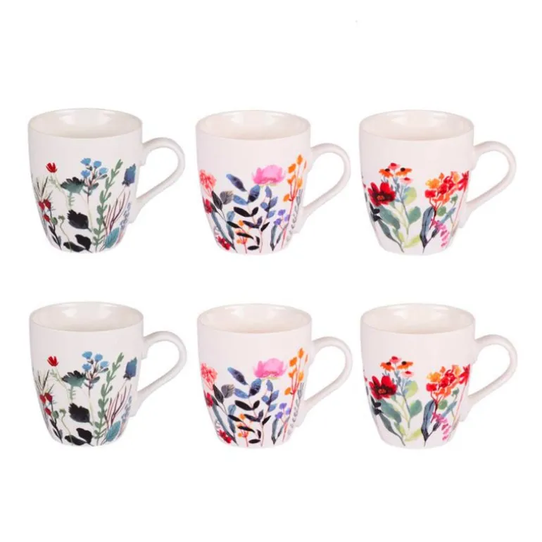 Coffret 6 tasses FLOR 23cl