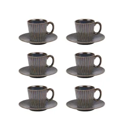 Coffret 6 tasses Liv bleu 9cl