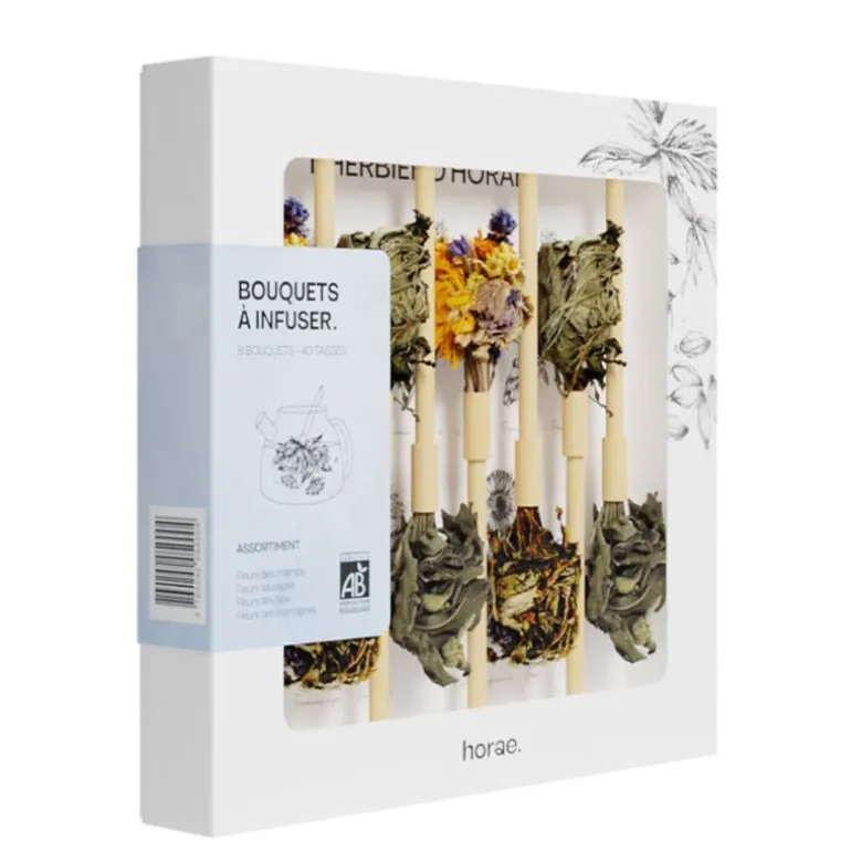 Coffret de 8 bouquets à infuser bio