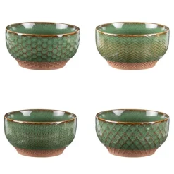 Coffret de 4 coupelles jaspe 12cm v