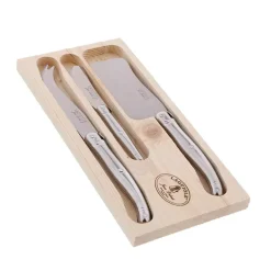 Coffret de 3 couteaux à fromage en inox Laguiole