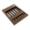 Coffret de 6 couteaux en inox Laguiole