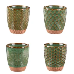 Coffret de 4 gobelets 20cl vert Jaspe Table Passion