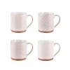Coffret de 4 mugs 35cl beige Jaspe Table Passion