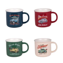 Coffret de 4 mugs 35cl Californy Table Passion