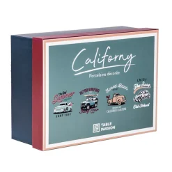 Coffret de 4 mugs 35cl Californy Table Passion