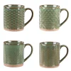 Coffret de 4 mugs 35cl vert Jaspe Table Passion